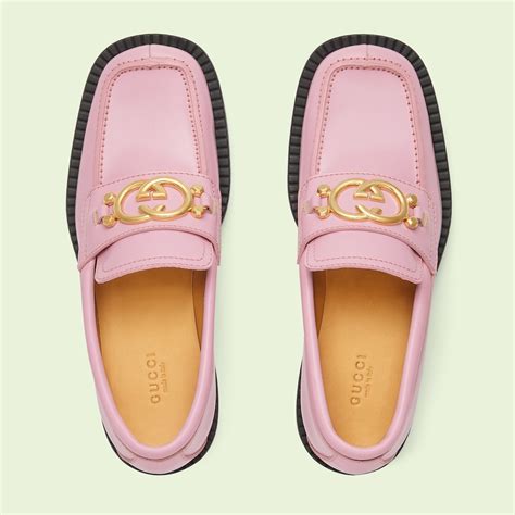 gucci loafers women pink|Gucci women loafers pink.